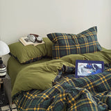 3/4pc Autumn Bedding Set Star Geometric Print Soft Polyester Duvet Cover Set+Bed Sheet Twin Full Queen Home Drom Bedding