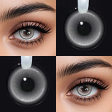 Monaco Brown Prescription Colored Contact Lenses 14.2mm Multichrome Natural Soft Lens Daily Eyewear