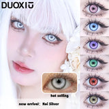 1 Pair 14.5mm Popular Colorful Contact Lenses With Prescription Myopia Lenses Cosplay Halloween Big Eye Fast Ship  Korean