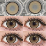 1pair Blue Contact Lenses For Eyes Korean Cute Lens Eye Makeup Pupil Brown Softlenses Women‘s color contact lenses
