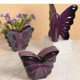Lovely Pink Butterfly Ceramic Vase Table Decoration Artificial Flower Flowers Arrangement Bowknot Vases Room Aesthetic Decor