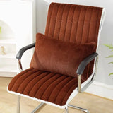 Milk Velvet Integrated Chair Cushion Household Dining Chair Cushion Comfortable Stool Covers for Prolonged Sitting in The Office