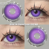 1Pair Hallowee Contact Lenses for Eyes Cosplay Lenses Anime Lenses Anime Accessories Lenses Purple Lenses Pink Eye Lens