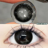 1 Pair Big Eyes Black Lenses 14.5MM Korean Natural Lenses - 0.00 To - 8.00 Diopter Lenses 1 Day Use Beauty Makeup Lens