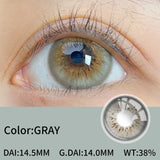 14.2mm Natural Glossy Contacts 2pcs Half Yearly Free Shipping Shiny Eye Lenses for Cosplay Party Makeup