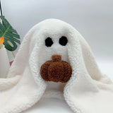 Halloween Ghost with Pumpkin Pillow Cute PP Cotton Stuffed Ghost Throw Pillow for Festive Party  Decor Stuffed Ghost Pillow