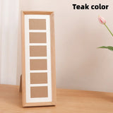 Desktop Display Frame for Multiple Photos and Cards 6-Cardboard Photo Frame Rectangular Polaroid Display Stand Home Office Decor