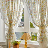Nordic Style Geometric Triangle Embroidered Gauze Curtain For Living Room Balcony  Bedroom Partition Curtain Window Curtain