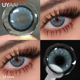 2pc Colored Contact Lenses Natural Eyes Brown Color Lens Real Iris Green Pupils Blue Eyes Lenses Cosmetic Lens Makeup Gray