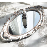 Plastics Storage Trays Retro Cosmetics Jewelry Shelves Household Mirror Surface Bathroom Supplies Plates