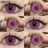 Cosplay Contact Lens Makeup Colored Pupils Cosmetics Beauty Red  Lenses Woman Cosplay Pink Pupils Halloween Color Contacts