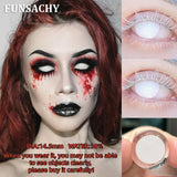 Cosplay White Contact Lenses for Eyes Anime Role Playing Lens Halloween Cosplay Black Contacts Yearly Cosmetics Pupils