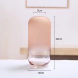 Gradual Frosted Glass Vase Floral Arrangement Accessories Hydroponics Terrarium Transparent Flower Home Decoration