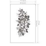 1 Sheet Flower Tattoo Sticker Waterproof Lasting Temporary Tattoo