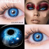 Cosplay Blue Color Contact Lenses for Eyes Yearly Makeup Halloween Beauty Yellow Contact Lenses Eye Cosmetic