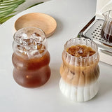 Creative Ins Glass Cup Heat-resistant Tumbler Transparent Tea Juice Milk Coffee Mug Home Water Glasses Cocktail Beer Glasses