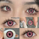 1Pair Cosplay White Color Contact Lenses Halloween Scary Contact Lenses Crazy Red Eye Makeup Lenses Black Beauty Pupils