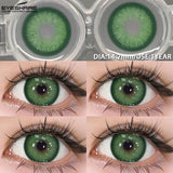 1pair Blue Contact Lenses For Eyes Korean Cute Lens Eye Makeup Pupil Brown Softlenses Women‘s color contact lenses