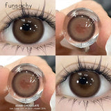 1pair Colorcon Contact Lenses for Eyes High Quality Soft Natural Contact Lenses Gray Beautiful Pupil Lens Blue Eye Lens