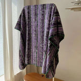 Microfiber Velvet Blanket Feather Yarn Striped Patchwork Nap Blanket Camping Warm Leisure Single Double Bed Blanket Sofa Throw