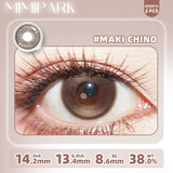 2pcs Half-Yearly Colored Contacts 14.5mm High Moisture Soft Lenses Blue Gray Cosplay Makeup Big Diameter