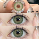 1 Pair Colored Contact Lenses for Eyes Natural Look Brown Eye Lenses Gray Contact Blue Lenses