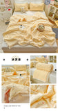 Class A Pure Cotton Summer Quilt Soybean Fiber Thin Quilt Princess Style Lace Ruffles Comforter Summer Air Conditioned Blanket