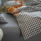 Japanese Minimalism Cotton Bedding Sets Duvet Cover Sheet Pillowcase 4in1 Underwear Bed Linens