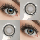 1Pair Natural Grey Pupils Contact Lenses With Prescription Brown Contacts Lenses Makeup Beauty Contacts  for Party