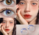 1Pair Colorcon Colored Contact Lenses for Eyes Blue Eye Lenses Purple Pupils Lens Gray Contacts Yearly Beautiful Pupils