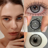 2PCS Korean Brown Green Contact Lenses for Eyes Natural Beauty Pupils 1 Year Fashionable Makeup Fast Shipping