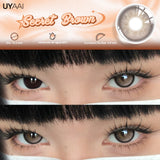 1 Pair Yearly Use Color Contact Lenses for Eyes Natural Look Brown Eye Lenses Beauty Pupils Gray Lens Eyes Cosmetic