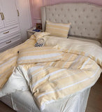 Class A 60S Pure Cotton Bedding Sets Jacquard Cotton Skin Friendly Comforter Cover Set Girl Duvet Cover Set for Queen King Size