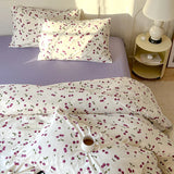 Floral Rose Cotton Bedding Set 4-Piece Pure Cotton Bed eet Cover Duvet Cover Country Sle Korean System Turtle Mister Brand