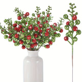 6/12Pcs Christmas Decoration 22CM Artificial Pine Branches for Home Decor Christmas Tree Pendant Ornament Party Gifts Supplies