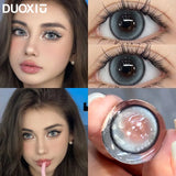 1Pair Blue Color Contact Lens Pupils High Quality Cosmetic Gray  Brown  Degrees Lenses Makeup Purple Eye Fast Shipping