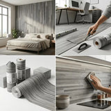 Easy To Peel And Apply Durable Water-Proof Wear-Resistant Thick Wood Grain Decorative Floor Stickers Suitable For Home Use.