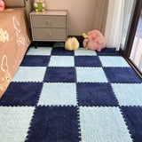 16Pcs 30x30cm Modern Simple Creative Plush Foam Puzzle Carpet Warm Toned Play Mats Interlocking Activity Floor Rugs Area Rug