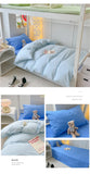 Japan Style Bedding Set Plaid Duvet Cover Set With Sheet Bedroom Decor Skin Friendly King Single Double Bedding Set Home Textile