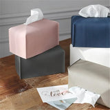 Creative Bedroom Living Room Leather Tissue Box Large Bathroom Kitchen Roll Paper Storage Case Napkin Holder Home Car Decoration