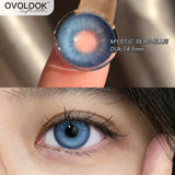 1 Pair/2pcs Lenses Blue Series Beauty Contact Lenses for Eyes Comestics Natural Pupil Eye Color Lens Myopia Brown Lenses