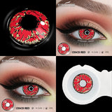 1pair Halloween Color Contact Lenses Cosplay Contact Lenses Anime Red Eye Lenses Blue Makeup Contact Lens Yellow Lenses