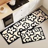 Ikeehome  Washable Non-slip Kitchen Mat for Floor Long Strip Runner Kitchen Carpet Oil-proof Waterproof Mats Home Decoration