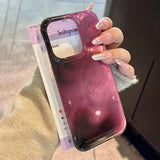 Simple Black Purple Gradient Vortex Pattern Phone Case For iPhone 17 Cases iPhone 16 11 12 13 14 15 17 Pro Max 16 Plus 16E Cover