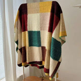 Microfiber Velvet Blanket Feather Yarn Striped Patchwork Nap Blanket Camping Warm Leisure Single Double Bed Blanket Sofa Throw