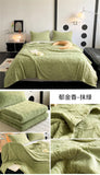 Pink Tulip Jacquard Blanket Flower Gifts for Girls Women Floral Throw Blankets Soft Warm Cozy Fleece Blanket for Couch Sofa Bed
