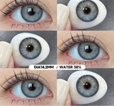 1 Pair Colorful Eyes Blue Lenses Korean Natural Lenses Color Contact Lenses Eyes Gray Soft Beautiful Pupil Annual Use