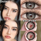 1Pair Blue Color Contact Lens Pupils High Quality Cosmetic Gray  Brown  Degrees Lenses Makeup Purple Eye Fast Shipping