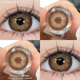 1pair Colorcon Contact Lenses for Eyes High Quality Soft Natural Contact Lenses Gray Beautiful Pupil Lens Blue Eye Lens