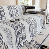 Bohemian Winter Thick Velvet Sofa Towel Multi Functional Dustroof Sofa Towel Cover for Living Room Plush Knee Blanket for Office